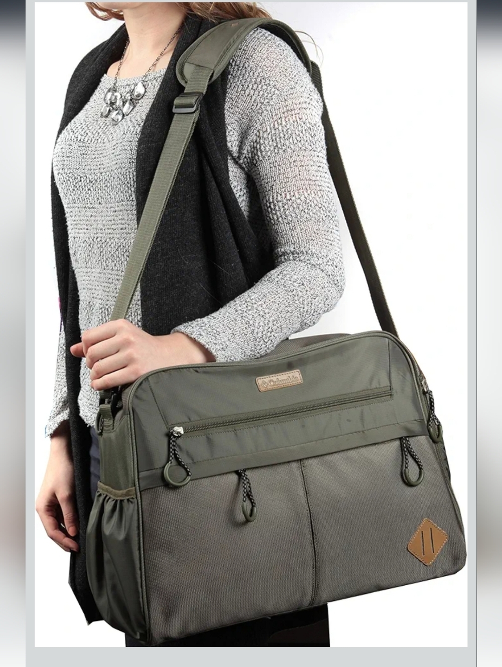 Columbia Expedition Ridge Duffle Diaper Bag, Army Green